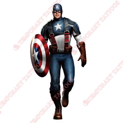 Captain America Customize Temporary Tattoos Stickers NO.82